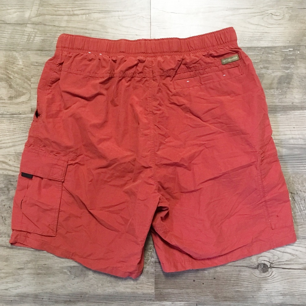 Columbia Mens Swim Trunks Board Shorts Red Sz L - Picture 2 of 3